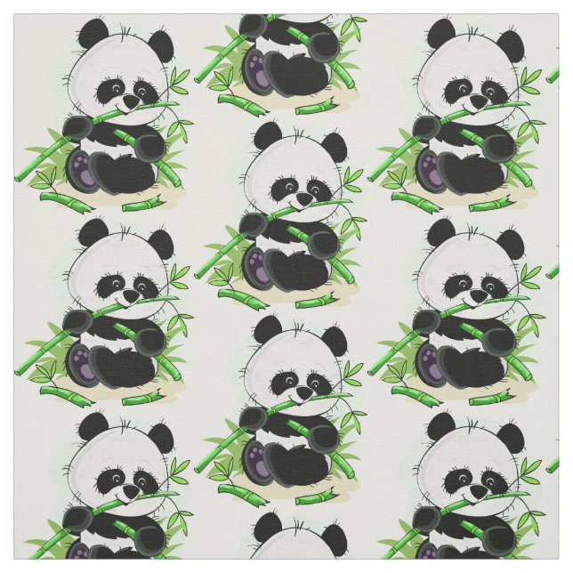 Cute Panda fabric 4/4 (Swatch)