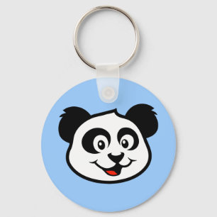 Cute Panda Face Keychain