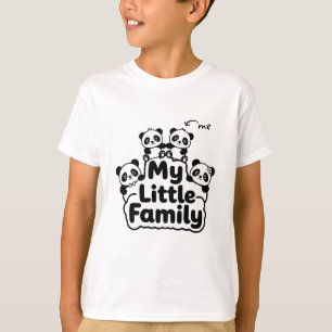 Cute Panda Family T-Shirt - Parents of Twins