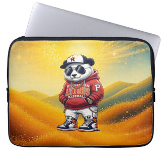 Cute Panda Fashion Style – Adorable Panda Outfit  Laptop Sleeve