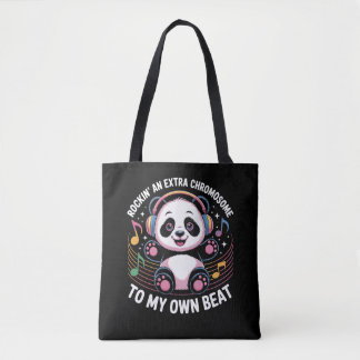 Cute Panda Funny Quotes Tote Bag