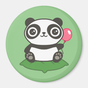 Cute Panda Illustration Magnet