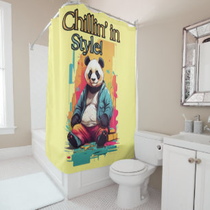 Cute Panda in Pants Stylish Cartoon Design