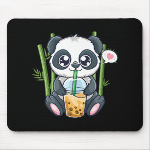 Cute Panda Kawaii Anime Otaku Japanese Bubble Boba Mouse Pad