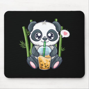 Cute Panda Kawaii Anime Otaku Japanese Bubble Boba Mouse Pad