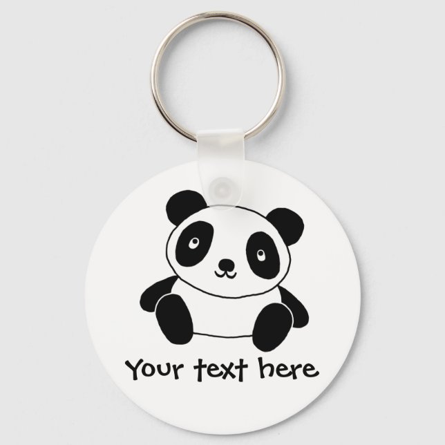 Cute Panda Keychain (Front)