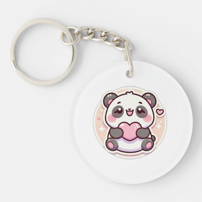 Cute Panda 🐼  Keychain (Front)