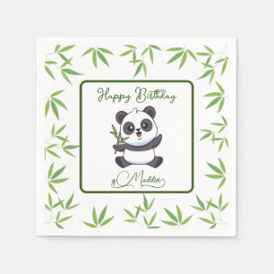 Cute Panda Kiddie Birthday Party Supplies    Napkin