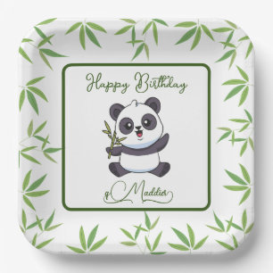 Cute Panda Kiddie Birthday Party Supplies   Paper Plate