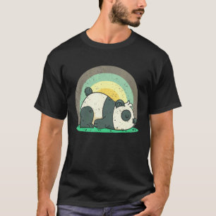Cute Panda Lazy Zoo Animal Wildlife Sleepy Panda B T-Shirt