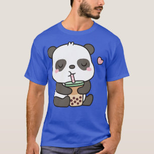 Cute Panda Loves Boba Tea T-Shirt