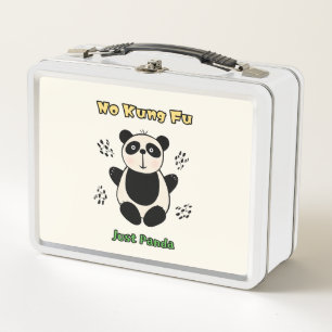 Cute panda metal lunch box