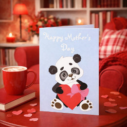 Cute Panda Mother’s Day Card