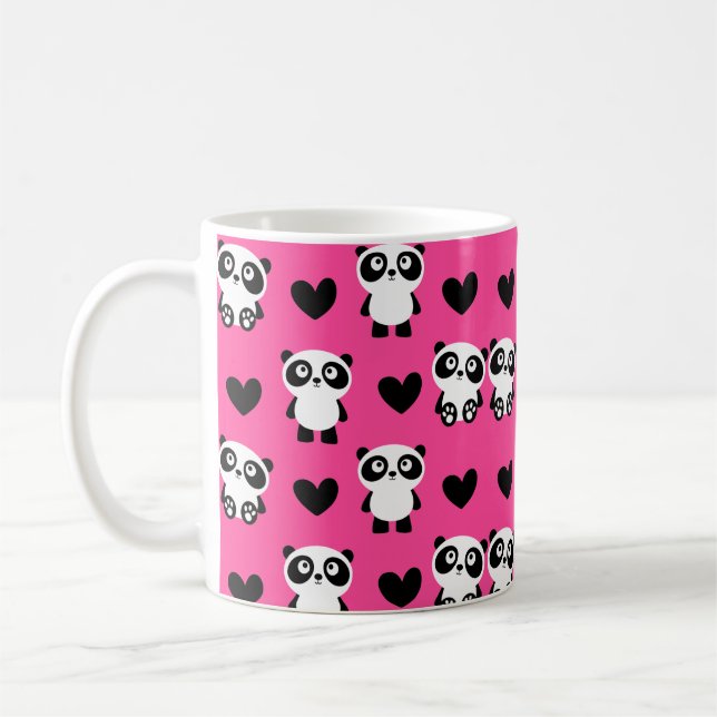 Cute Panda Motif Mug (Gauche)