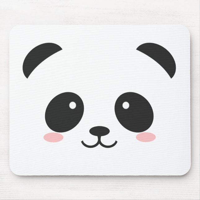 Cute Panda Mouse Pad (Front)