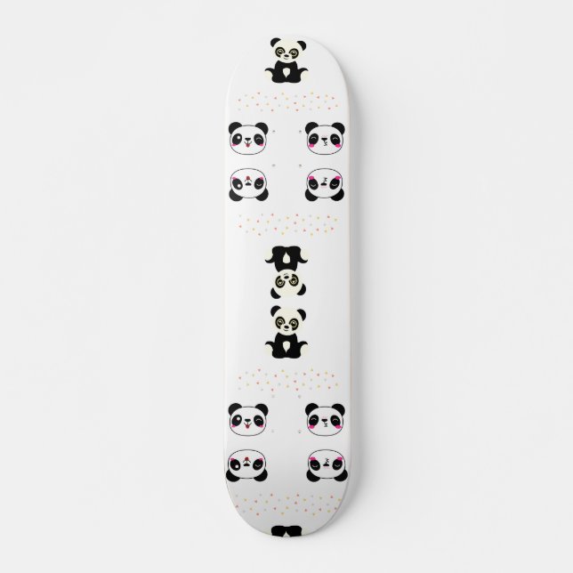Cute panda Pattern Skateboard (Front)