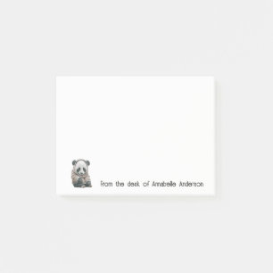 Cute Panda Personalize Post-it Notes
