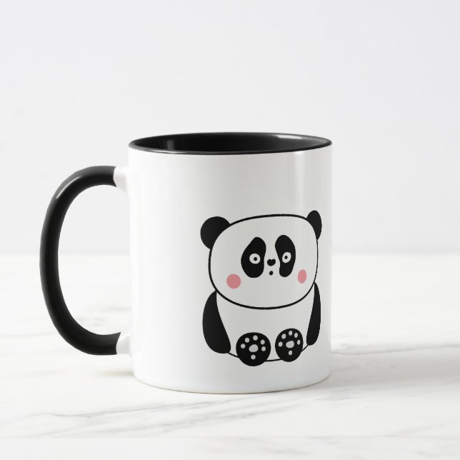 Cute panda personalized mug (Left)
