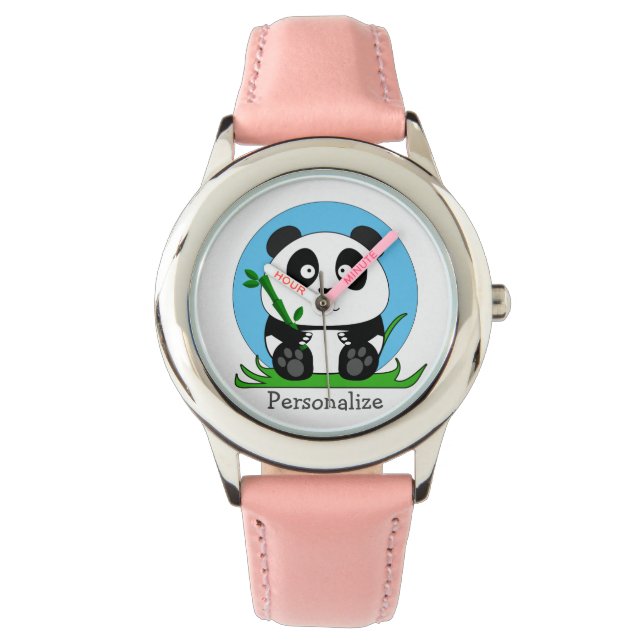 Cute Panda Personalized Watch (Front)