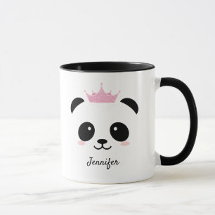 Cute panda princess personalized  mug