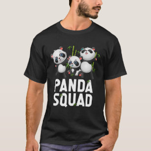 Cute Panda Squad Panda Family T Shirt