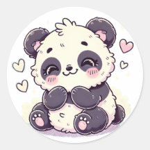 Cute Panda Sticker – Adorable Animal Design