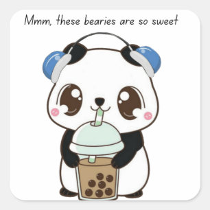 Cute Panda Sticker – Adorable Kawaii Panda Bear An