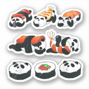 Cute Panda Sushi Hug Maki Lover Funny Kawaii Food