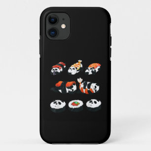 Cute Panda Sushi Hug Maki Lover Funny Kawaii Food iPhone 11 Case