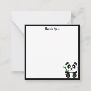 Cute Panda Thank You Card