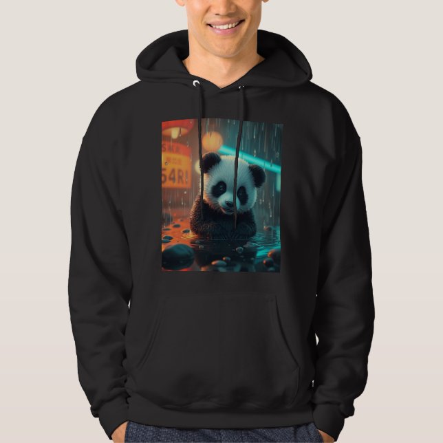Cute Panda Vibes Hoodie (Front)