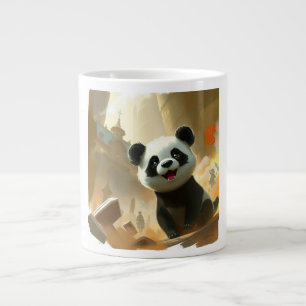 Cute Panda Vibes Large Coffee Mug
