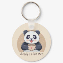 Cute Panda with Coffee