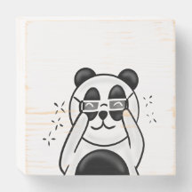 Cute Panda With Glasses