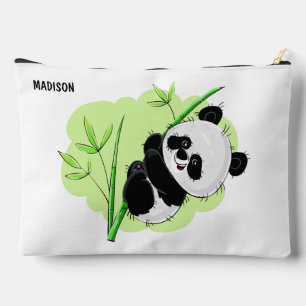 Cute Pandas custom name Accessory Pouch