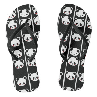 Cute pandas flip flops