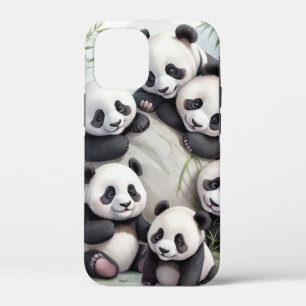 Cute Pandas Group Photo iPhone 12 Mini Case