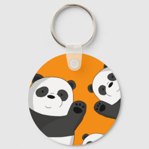 Cute pandas keychain