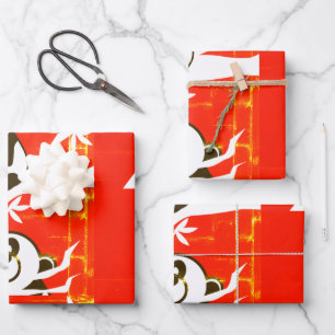 Cute Pandas on a Bamboo Tree   Wrapping Paper Sheet