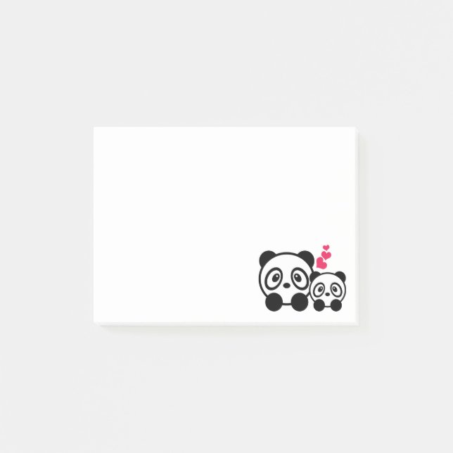Cute pandas post-it notes (Front)