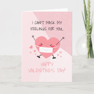 Cute Pandemic Personalized Valentine's Day Holiday Card