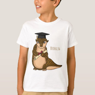 Cute pangolin graduating cartoon  T-Shirt