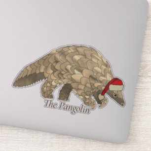 Cute Pangolin Santa Endangered Species Christmas 