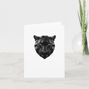Cute Panther Hear 3d - Animals World Sticker Card