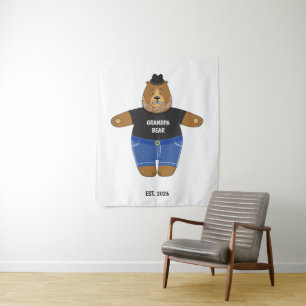 Cute Papa Bear Fathers Day Gift Specialty Mug Tapestry