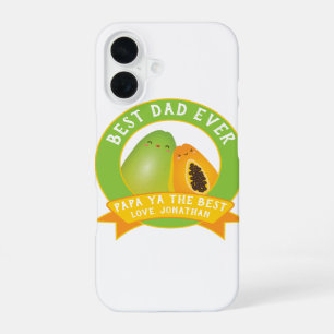Cute Papa Ya The Best Funny Fruit Pun For Dad iPhone 16 Case