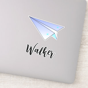 Cute Paper Airplane & Name Tag Travel Suitcase