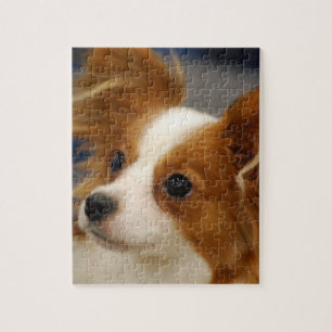 Cute Papillon Dog Jigsaw Puzzle