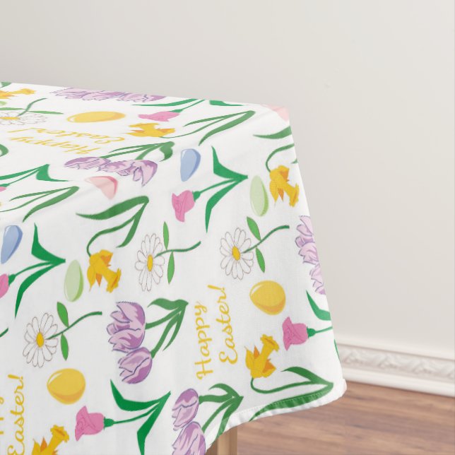 Cute Pâques motif floral Nappe de vacances (In Situ)