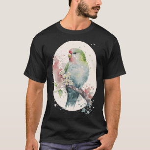 Cute Parakeet Japanese Cherry Blossom Budgie Sakur T-Shirt